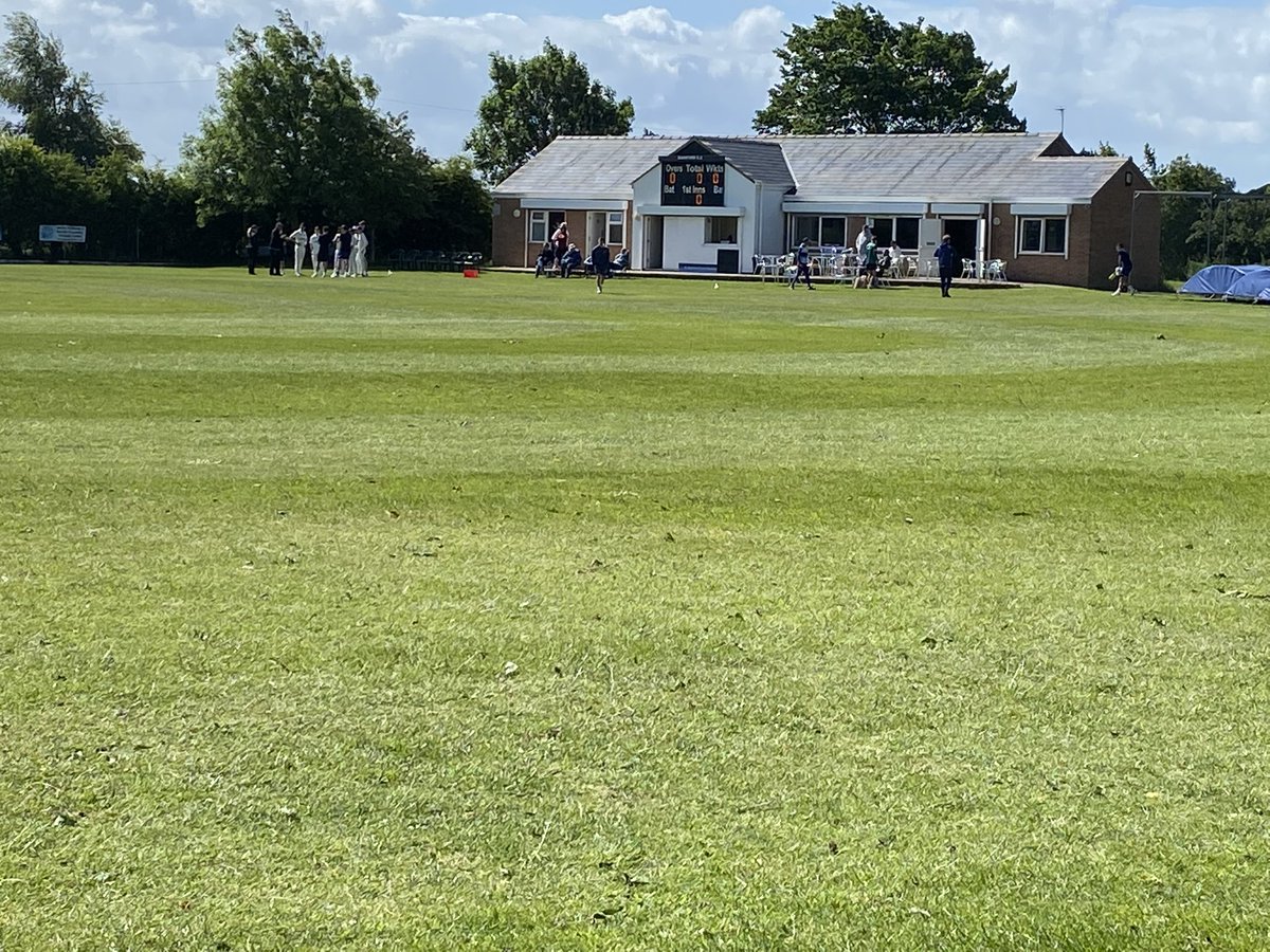 DaveSen10's tweet photo. At @RainfordCC with @MatthewSenior32 for the @Lancsjcl U18 Inter League fixture with the @lpoolcomp - another ground ticked off and very pleasant it is too. Starting at 11 and we are bowling first. https://t.co/FgO5e3OY6l