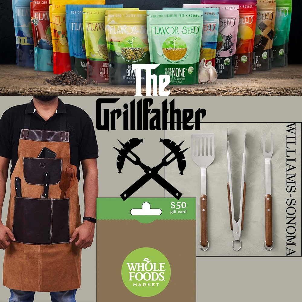 NicolesChoice1's tweet photo. Ends 6/19
#Win FREE GRILLFATHER Prize Pack: $100 Flavor Seed Assortment Grill Pack, $50 Whole Foods Gift Card, Williams Sonoma Grill Tools & a Leather Apron!! https://t.co/bEZIDoSVQV
#Grillfather #FlavorSeed #wholefoodsgiftcard #williamssonoma #GrillTools #apron #fathersday https://t.co/Xm2yPsHX95