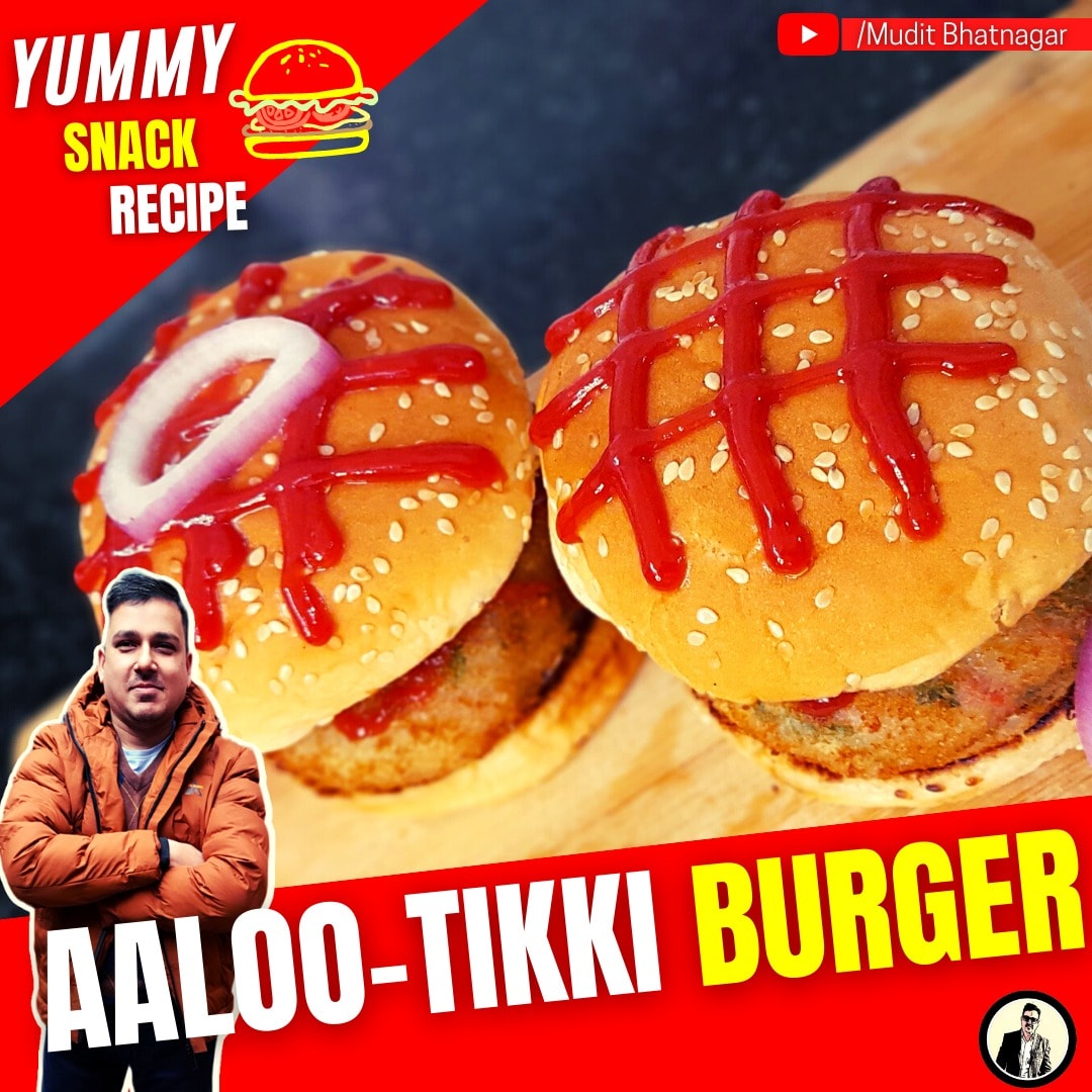 mudibhatnagar15's tweet photo. New Video Out : 
Veg Aaloo Tikki Burger 🍔
Video link : https://t.co/klv9TFUKLN

Why to order a burger from #Burgerking #KFC and #McDonalds when you can easily make a Crispy #VegAalooTikkiburger at home.
#burgers #recipeoftheday #burgerlover #burgertime #muditbhatnagar https://t.co/zBi7WxOKXk