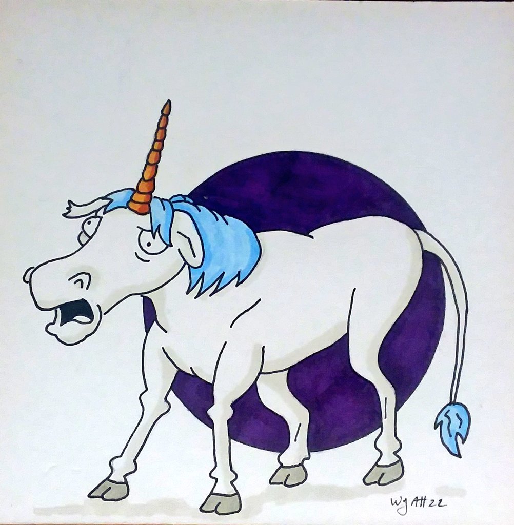 6thcircleart's tweet photo. Day 12 of #junetoon is #unicorn #junetoon2022 #garytheunicorn #thesimpsons #drawing #drawingaday #copic #copicmarkers #cartoon #toon #fanart https://t.co/DAg4RC6vIB