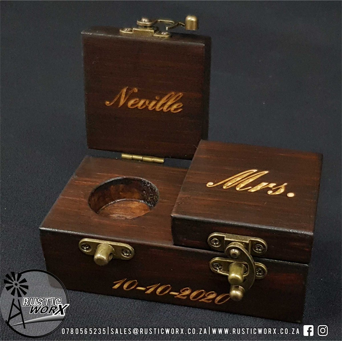 rusticworxsa's tweet image. How cool is this custom made Ring Box?

Contact us today on sales@rusticworx.co.za for a quote.

#ringbox #customringbox #weddinginspiration #suppportlocal #rusticworx