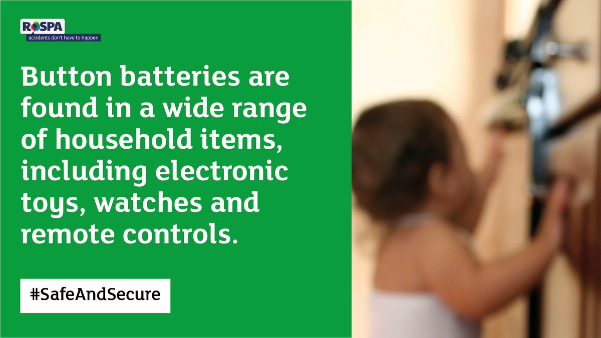 RoSPA's tweet image. Button batteries power many objects around the home.

❗ They are extremely dangerous to children if swallowed ❗
 
#SafeAndSecure aims to raise awareness and prevent the ingestion of button batteries and other products.

👉 ow.ly/9YzC50Juspy

#ButtonBatteryAwarenessDay