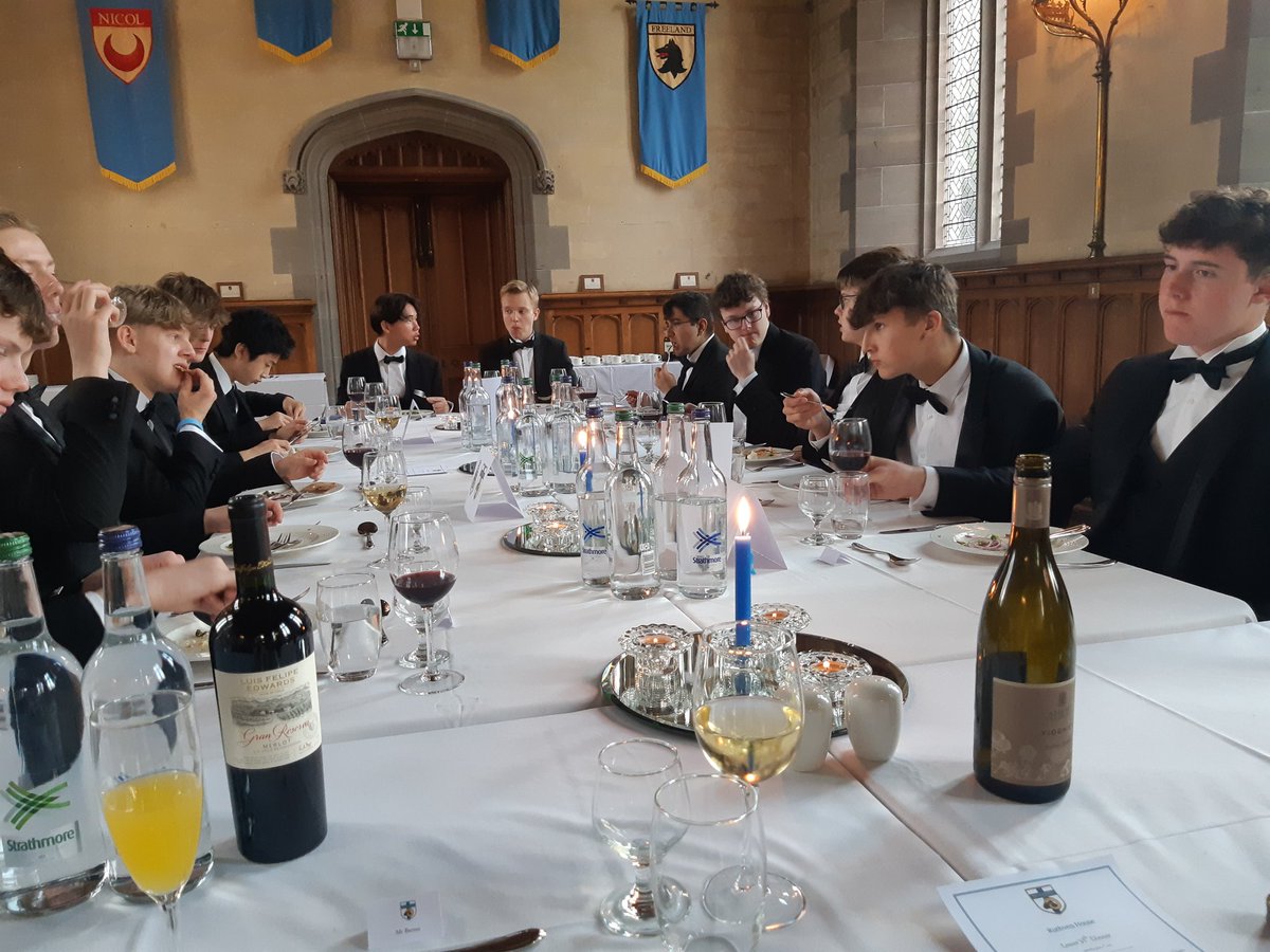 djbecosse's tweet photo. Thanks for a memorable evening at @StrathallanSchl https://t.co/T4fVSL0iVt Lower Sixth Dinner A privilege to spend time with such an impressive young men #StrathValues #GrowthMindset #Fraternity  #FriendsForLife #StretchAndChallenge #BrightFuture #Macca @BSAboarding @SCISschools https://t.co/JKcCoyCZNI