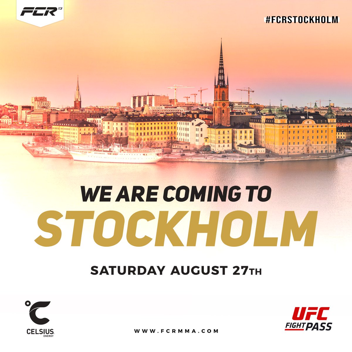 OstrogonacZ's tweet photo. #fcrmma is coming to @Stockholmsstad live only on @UFCFightPass 💯see you soon! https://t.co/8xT7to9epr