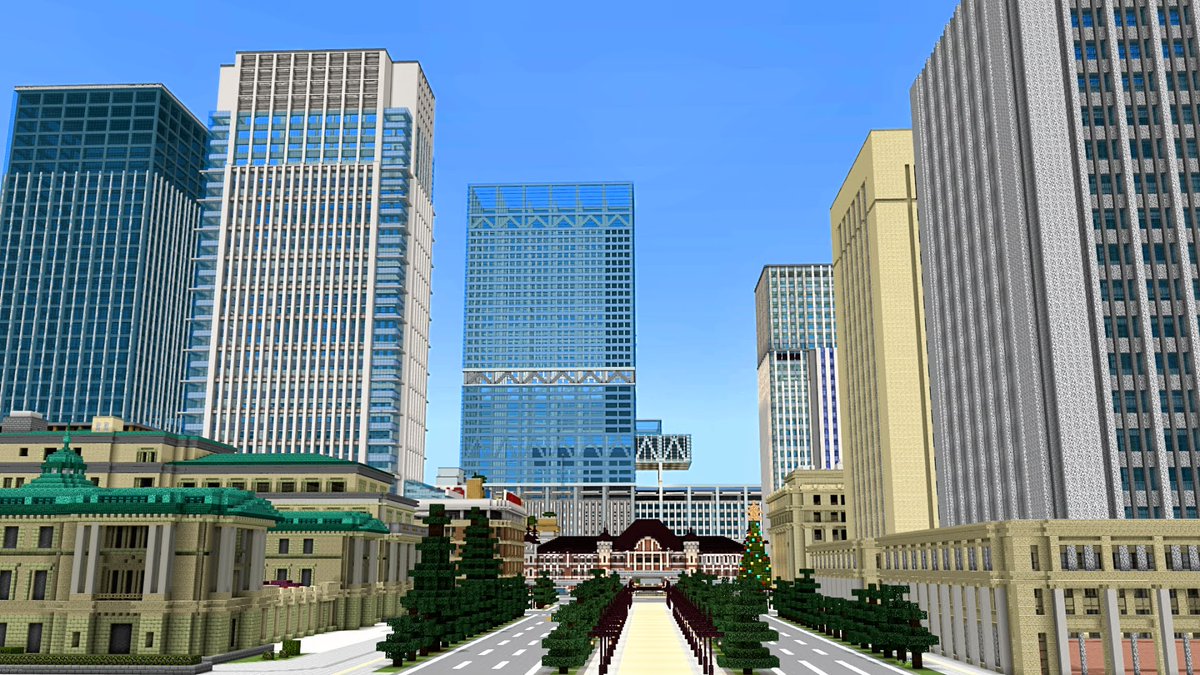 マイクラの世界ではどうしても都会の喧騒が足りないと思い ざわざわ させてみました 世界観が一気に変わった Togetter