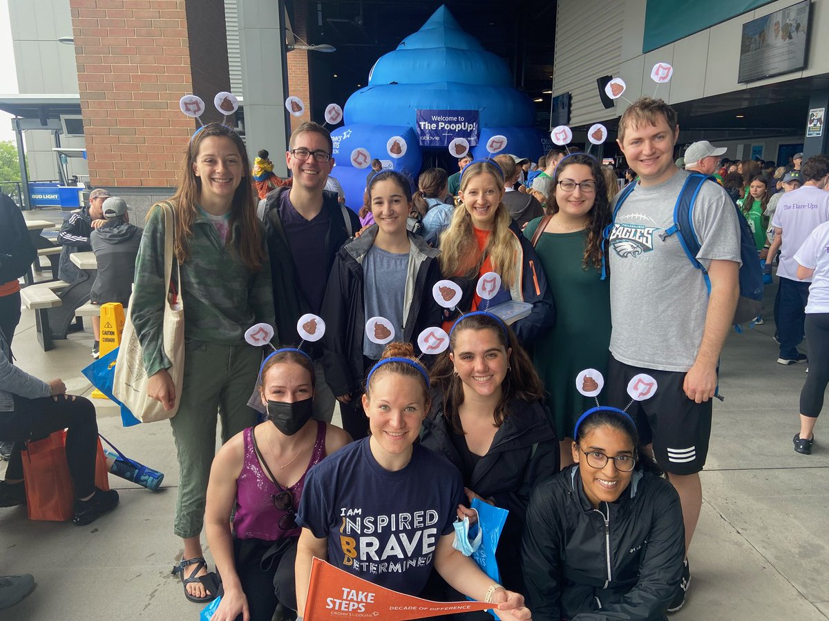 NoaErlitzki's tweet photo. Hey #PennsGotsTheRuns @FITWITMD and @princess_promis where you at? Team #StrollinForColons wants to say hi 👋🏻💜💩 #TakeSteps @CrohnsColitisFn #IBD https://t.co/pAqYWQRa2g