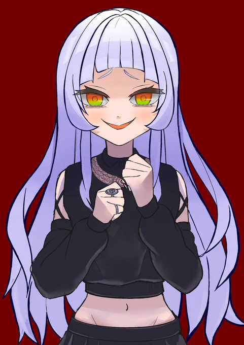 ヤンデレシオンちゃん#シオンの書物 #紫咲シオン #ホロライブ #illustration #hololive 