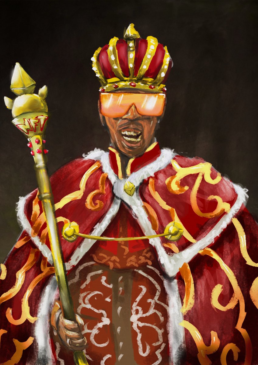 SlyguiseNFT's tweet photo. Introducing the final token 🪙

King Sly by @elrokk an original painting from scratch with no outline and exclusive burn token for official Slyguise merchandise 👑

- Must burn 3 colored comics to capture.

https://t.co/nCCEJKaNqH https://t.co/J8Cr5kUONQ