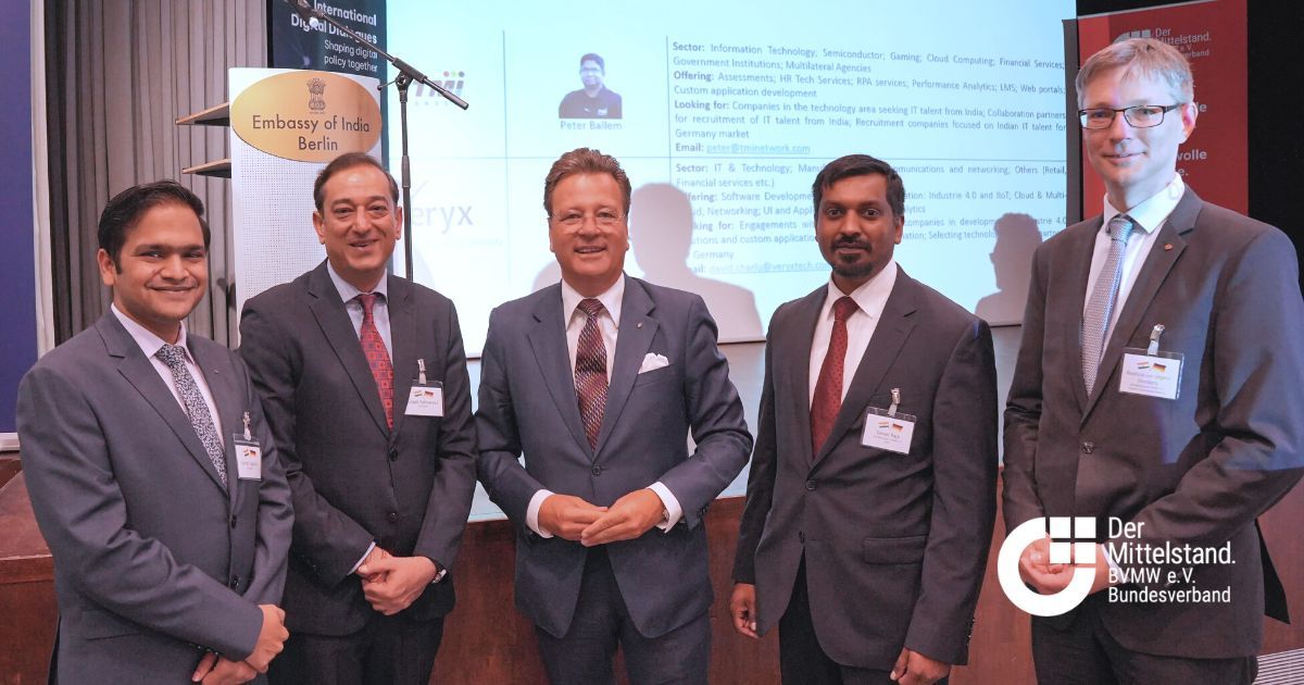 DAN1EL_RAJA's tweet photo. I am proud that I could help facilitate the MoU between @BVMWeV and @nasscom which will have a huge impact on the #Digitization efforts of German #SMEs .
Learn more about the MoU: https://t.co/sdY8Q0FiiS
#india #germany #mittelstand #it https://t.co/EGTp2hvgMX