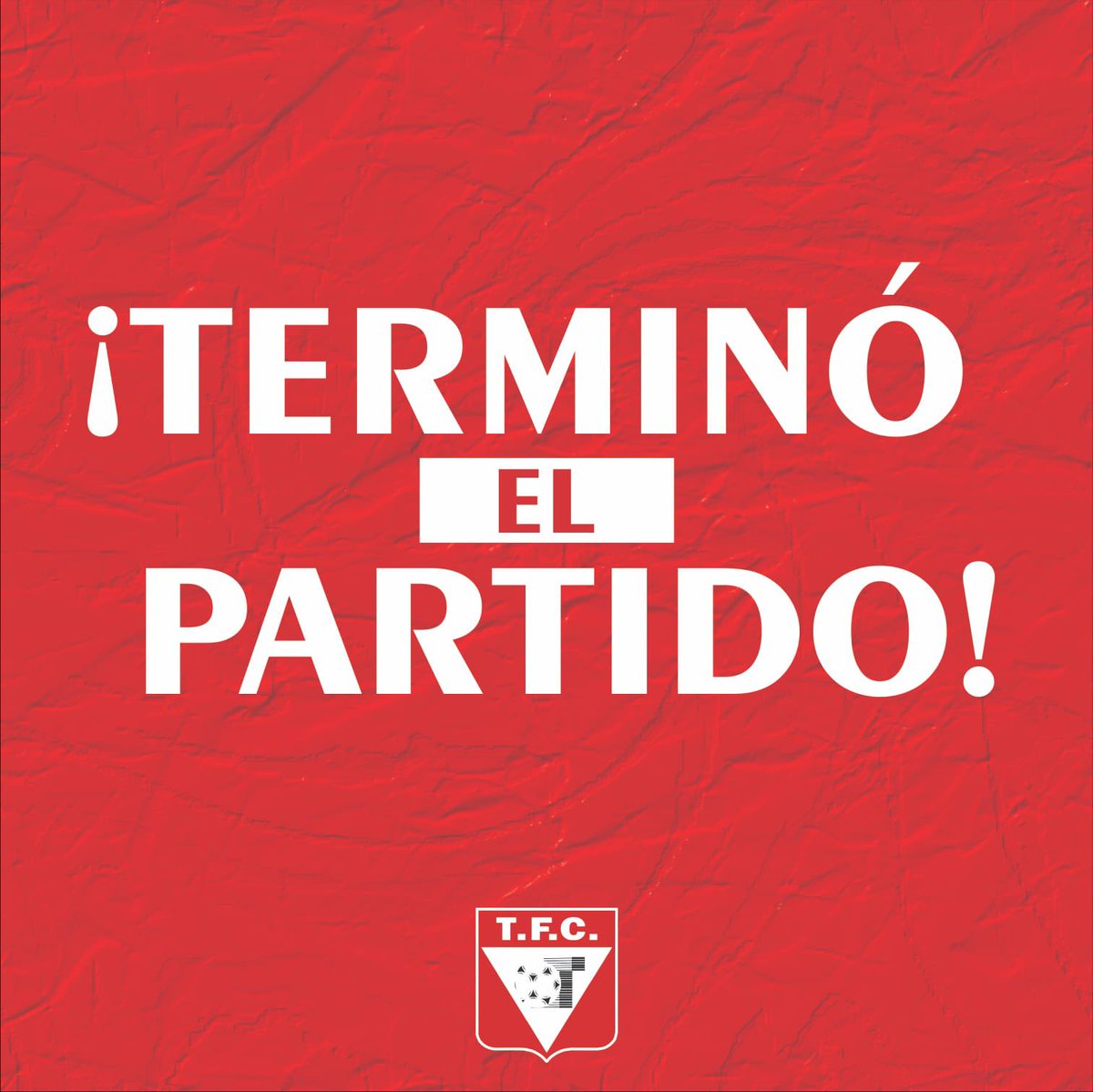 ⏹ ¡𝙁𝙄𝙉𝘼𝙇!

🔝 ¿Hermosa mañana, verdad? ¡GANÓ EL TACUA POR 5 A 2 frente a Oriental de La Paz. 

⚽️ Nicolás Pintado, Douglas Bittencourt x 3 y Lucas Villalba. 

#TodosJuntos ❤️🤍