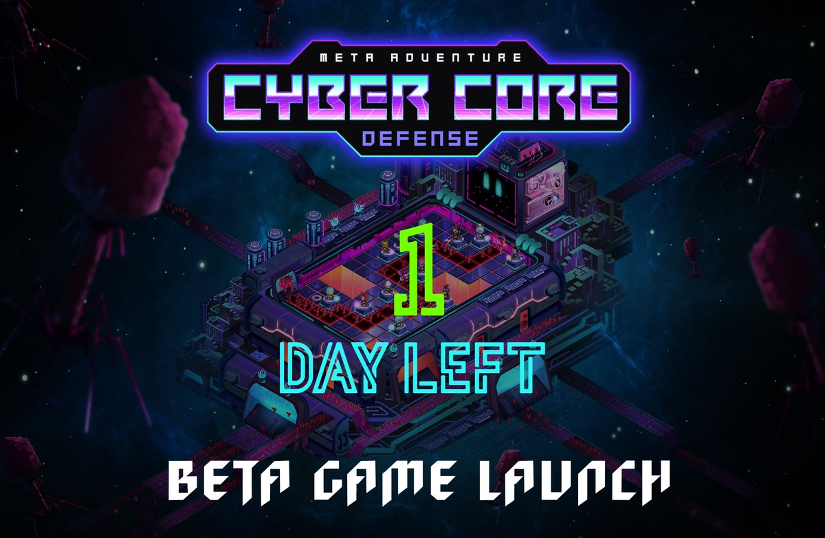 meta_adventure's tweet photo. Get your phones ready for tomorrow!🚀
#metaadventure #cybercore #towerdefense #metaverse #P2E #core #MGT #NFTs https://t.co/dnBFD3T40X