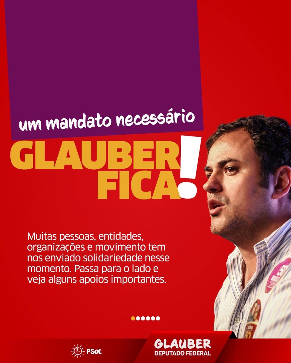 Glauber_Braga's tweet photo. Estão correndo p/ tentar cassar nosso mandato. A representação do PL (partido de Bolsonaro), articulada por Lira contra Glauber, foi pautada pra começar já dia 14/06 no Conselho de Ética. Tempo recorde! Não recuaremos! Confira os apoios que temos recebido: https://t.co/lw614C3jfT https://t.co/d5louGW548
