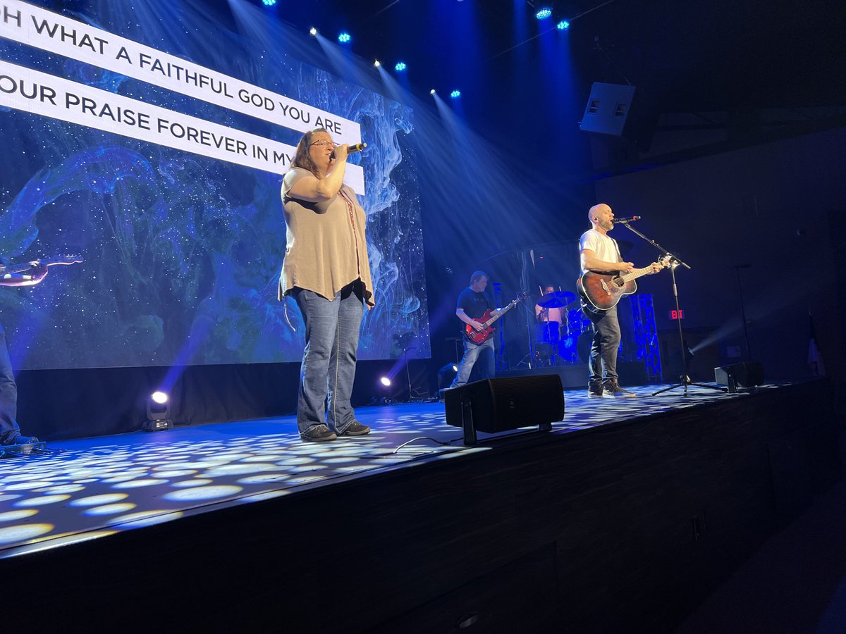 Hanging out with <a href="/lccroc/">Lakeshore Church</a> this morning for their first service with new lighting and LED wall. Looking good! Great work by the <a href="/ccisolutions/">CCI Solutions</a> team