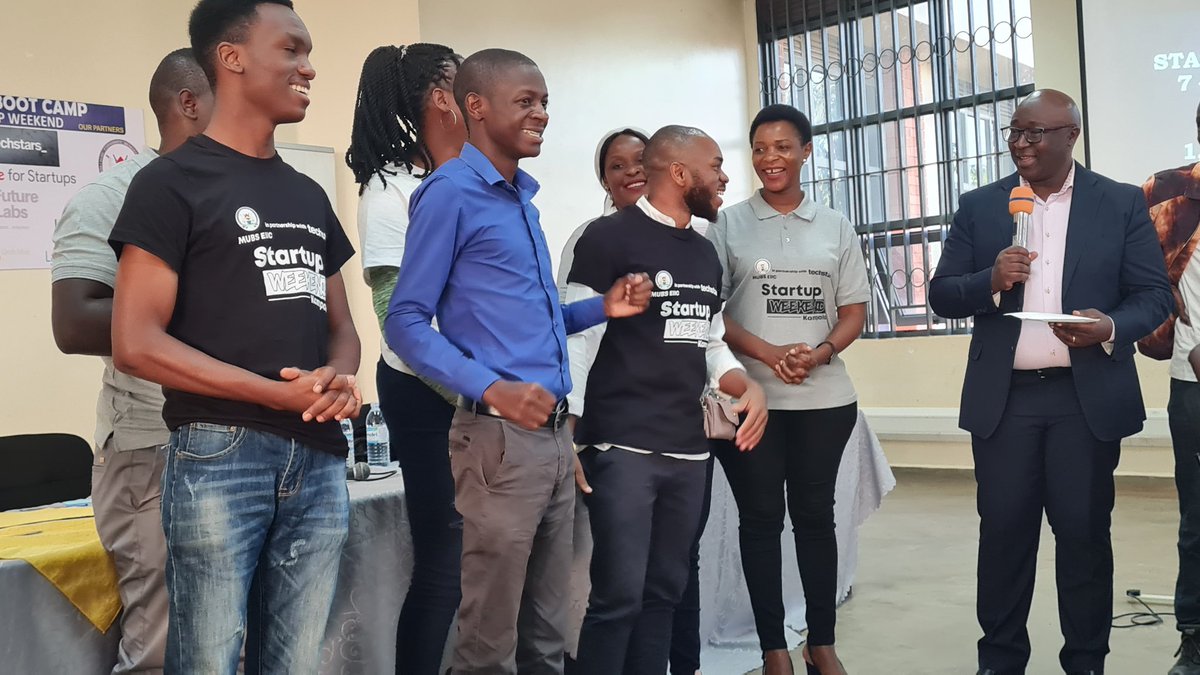 MUBS_Entreship's tweet photo. The #MUBS24hrBootcamp has come to an end with the winning group 'Tech Level' whose idea is a real time patient monitoring system to aid medical care. Great ideas all around ๐
#SWKampala https://t.co/6OMGpwmx0P