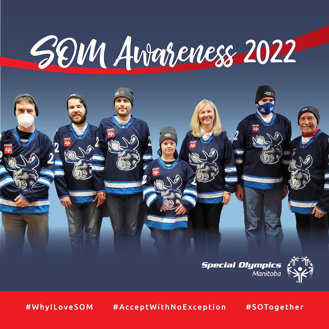 SpecOManitoba's tweet photo. Special Olympics Manitoba Awareness Week is an opportunity to spotlight breaking down barriers and ending discrimination of people with intellectual disabilities.
Join us by celebrating all differences and abilities!
#AcceptWithNoException #WhyILoveSOM and #SOTogether https://t.co/SEN0Ew8k0d