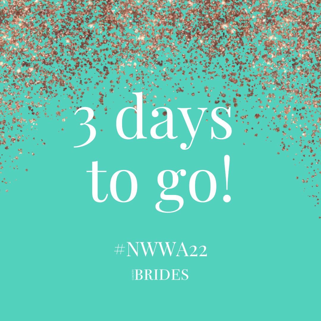 THREE days to go!! We have a few tickets left for the North West Wedding Awards but you'll have to be quick! Call us on 01942 206446 to book.

Find all the details here: buff.ly/38PS69T

#nwwa #northwestweddingawards #nwwa22 #nwwa2022 #countybrides