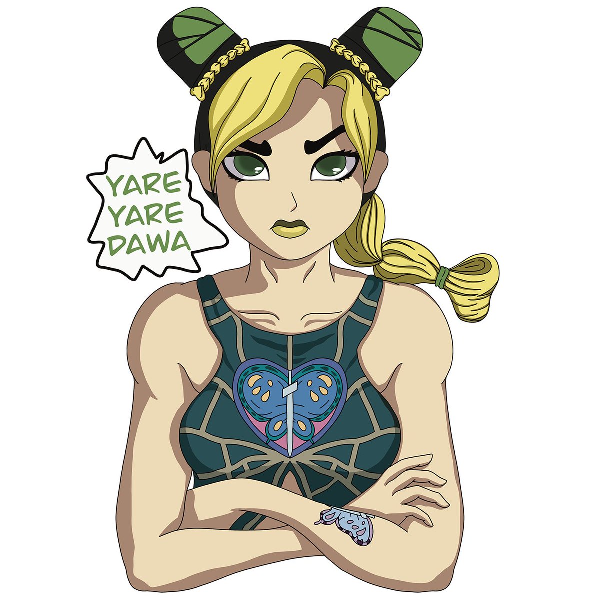 SabartDM's tweet photo. #JolyneCujoh is the main protagonist of the sixth part of the #JoJosBizarreAdventure  series, Stone Ocean. She is the daughter of Jotaro Kujo, the protagonist of Stardust Crusaders.

#fanart #AnimeArt #digitalillustration #DigitalArtist #redbubble #teepublic https://t.co/Cg4errlQGF