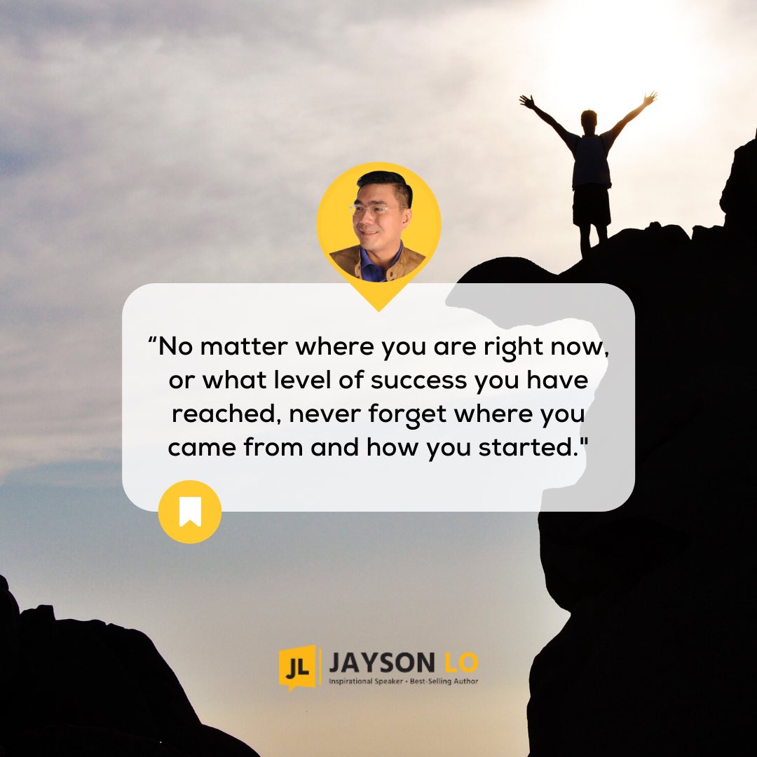jaysonlo's tweet photo. Honor your beginnings to really see your success. Progress is measured by how far you've come, not only by how close you are to your goal. https://t.co/rrkn7tdZ6J