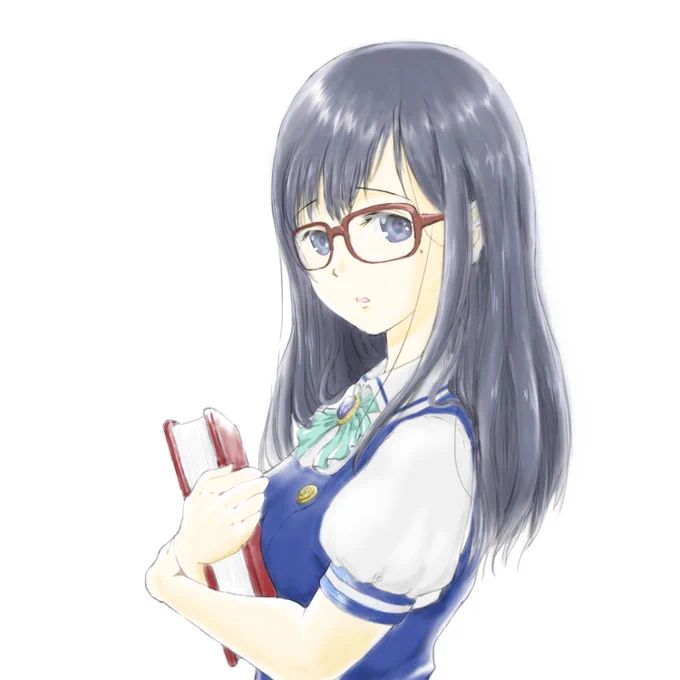 深沙希さんはそもそも高校に行っていたのかという所からして謎なのだが、それはそれとしてアマ女高等部3年図書委員の籠目深沙希さん(17)
#アリスギア   
#アリスギアお絵かき 