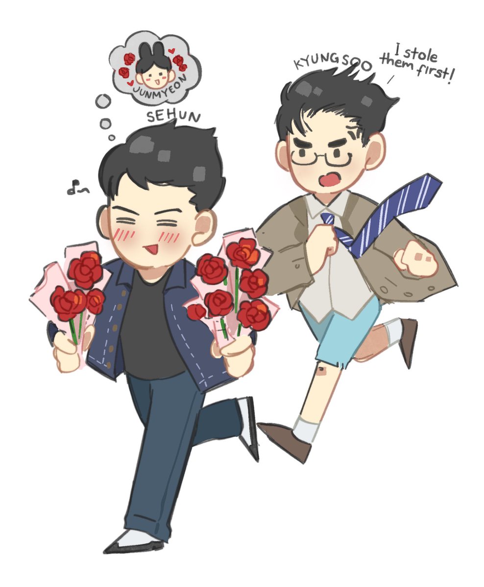 Steal (kyungsoo’s) roses everyday 🌹