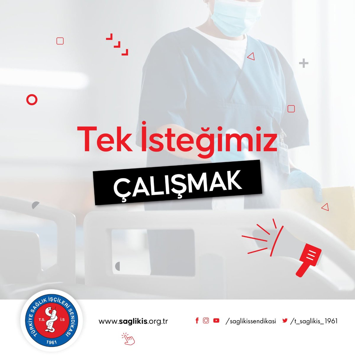 saglikiskonya's tweet photo. Tek isteğimiz ÇALIŞMAK!
#ZorunluEmekliliğeHayır https://t.co/FEZfejr0fJ