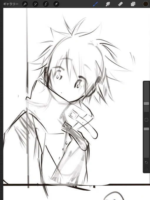 綺麗な下描き描けるようになりたいよ～ 