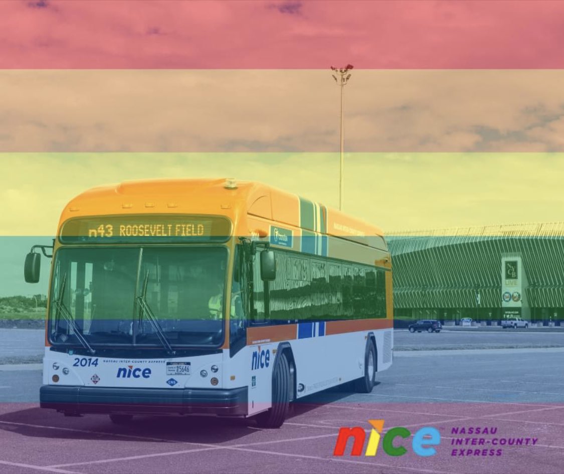 theNICEbus's tweet photo. NICE recognizes June as #Pride Month in support of our LGBTQ workforce and community. We stand with all of our employees and riders within the LGBTQ community to say that you are recognized, seen and valued.
#pridemonth #pridemonth2022 #LIPride https://t.co/OiXpfmqRHW