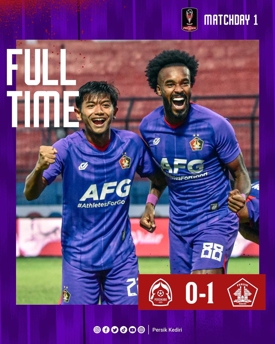3 poin di laga perdana turnamen pramusim, tetap membumi dan fokus laga selanjutnya 💜

Full Time
Persikabo 1973 0-1 Persik Kediri

⚽️ Joanderson

#Djajati
#PersikKediri