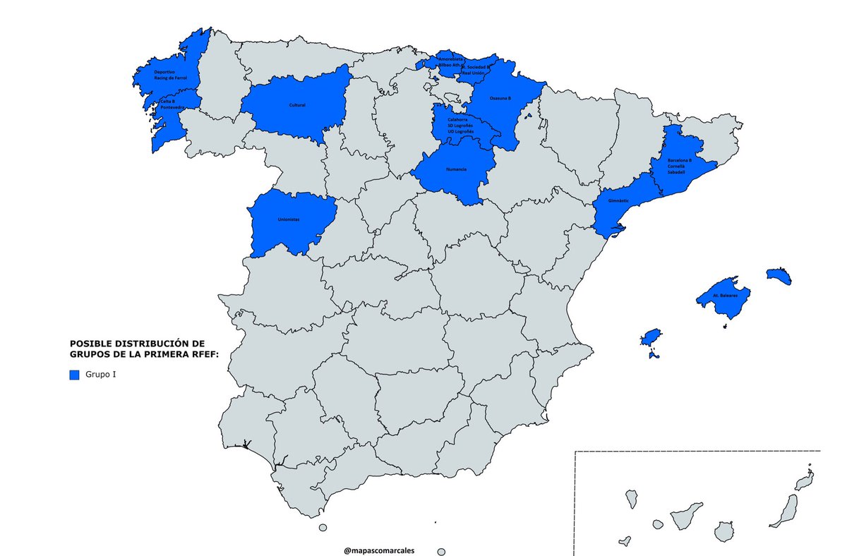 mapascomarcales's tweet photo. GRUPO 1️⃣

Amorebieta
At. Baleares
Barcelona B
Bilbao Ath.
Calahorra
Celta B
Cornellà
Cultural
Deportivo
Gimnàstic
Numancia
Osasuna B
Pontevedra
R. Sociedad B
Racing de Ferrol
Real Unión
Sabadell
SD Logroñés
UD Logroñés
Unionistas https://t.co/cxFEfUoM4E