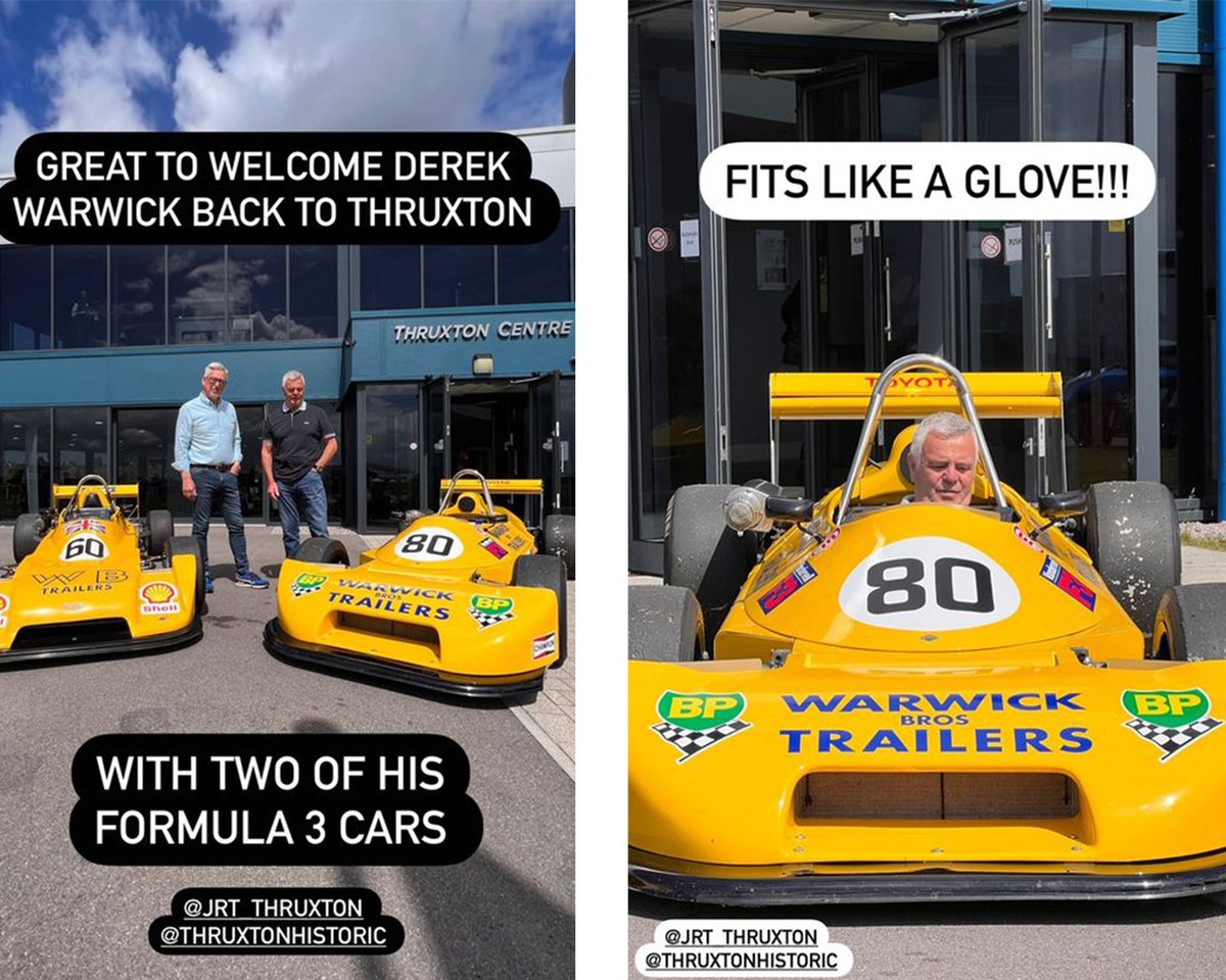 It's 30 years since Derek Warwick was awarded the British Automobile Racing Club Gold Medal - and he's here at Thruxton this weekend, supporting the Formula 3 category in the Jochen Rindt Trophy!

<a href="/thruxtonracing/">Thruxton Circuit</a>
#thruxton
#ThruxtonHistoric #DerekWarwick
#Formula3