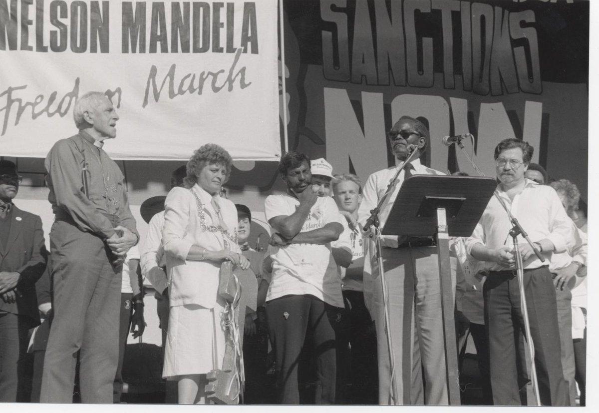On this day, 12 June 1988, we held a huge rally in Glasgow Green addressed by O.R Tambo and launched the 'Free Mandela' march to London @mandelasmf @nelsonmandela @PentonStreetCML