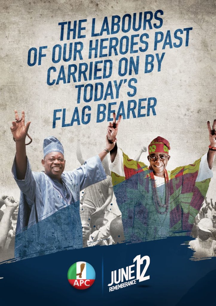 The Labours of our heroes past carried on by <a href="/officialABAT/">Bola Ahmed Tinubu</a> 

#BAT2023 #Tinubu2023 ♾♾♾