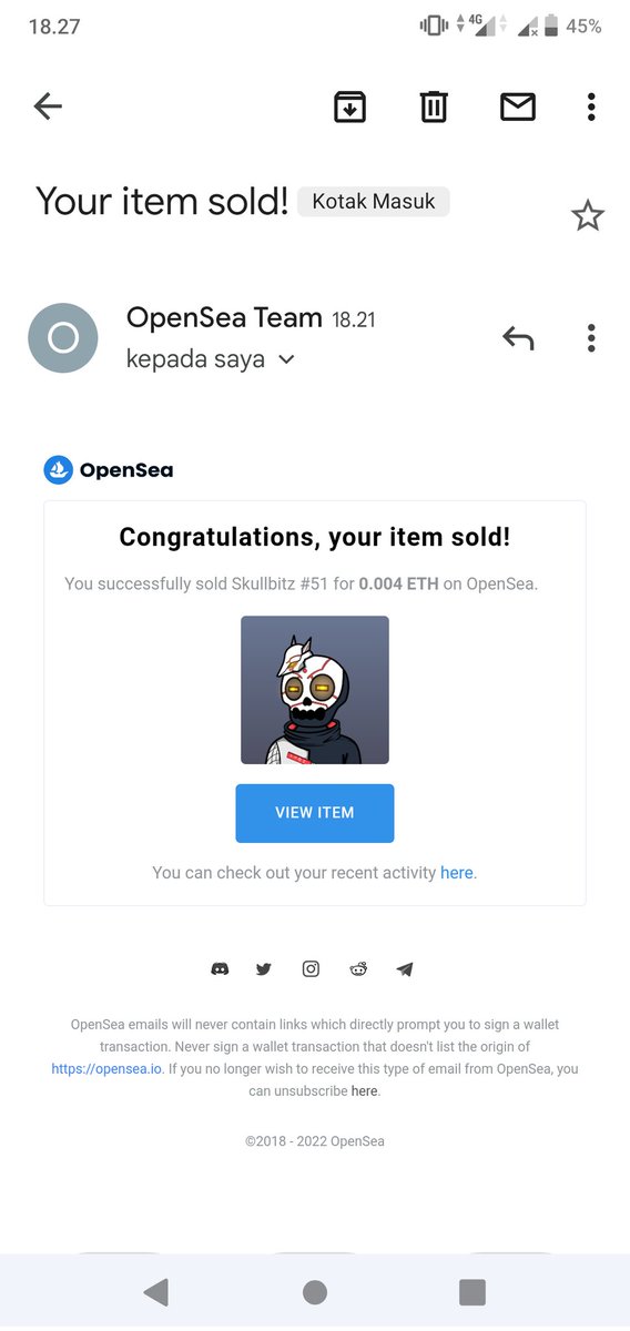 Hello #NFTCommunity
Thank you and congrats to <a href="/icycandynft/">Icy Candy || Hangin Glass Stories</a> 🤩🤩
check other items in my collection
opensea.io/collection/sku…

#NFT #NFTCommunity #NFTdrop #nftart #nftcollectors #nftcollector #NFT #NFTCommumity #NFTshill #Polygon #ETH #Crypto #Metaverse