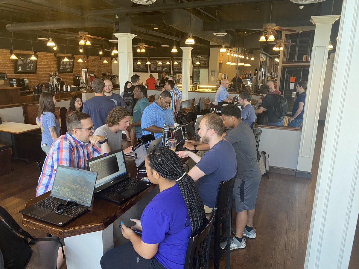 OKCWebdevs's tweet image. OKC Coffee and Code yesterday was awesome! So excited for the next one this upcoming Friday, 6/17 - and then we have our next virtual OKC WebDevs meetup over Remix that following Tuesday, 6/21! Links to both in 🧵