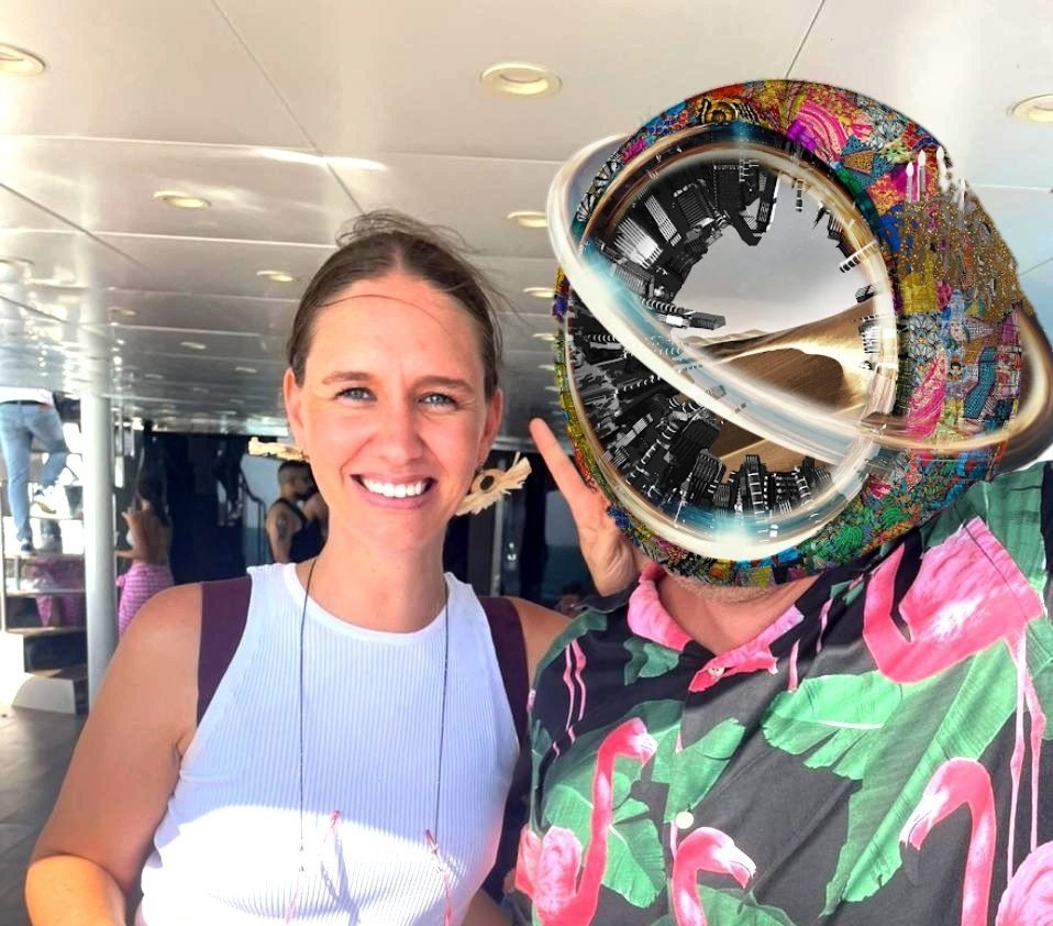 💥
Onboarding into NFT space is a life event right? What about,bumping into a person who was the 1st one, who explained to me the meaning behind NFT?
⬇️
Reconnecting with the funder of <a href="/MorrowCollect/">MORROW collective</a>- highlight of my Bday and part of <a href="/arts_dao/">Arts DAO</a> YACHTparty
#nft #nftcommunity #nfts