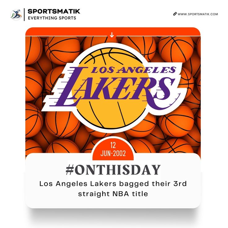 HistoryStation1's tweet photo. #Today #12June #Year2002
NBA Finals:
NBA Finals: Los Angeles Lakers beat New Jersey Nets, 113-107 for a 4-0 sweep and 3rd straight title; MVP: Shaquille O'Neal for 3rd consecutive Finals series
Know more at : https://t.co/S6QwfpcCOQ https://t.co/jpsUw524bF