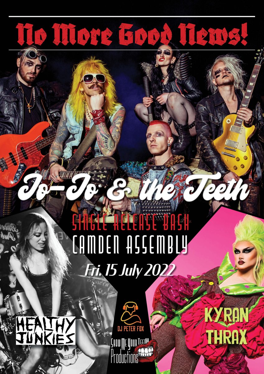 kick_doors's tweet photo. @AnnesRockShow LIVE on @EGHRocks @EGHRadio Every Monday from 9pm UK Time. Playing the new single 'No More Good News' from @jojoandtheteeth in tomorrows show! #Unsigned #RockMusic #eghradio #iloverocknroll #qualityradio #liveradio #jojoandtheteeth #annesrockshow #newsingle https://t.co/KJhYG4Kv1p