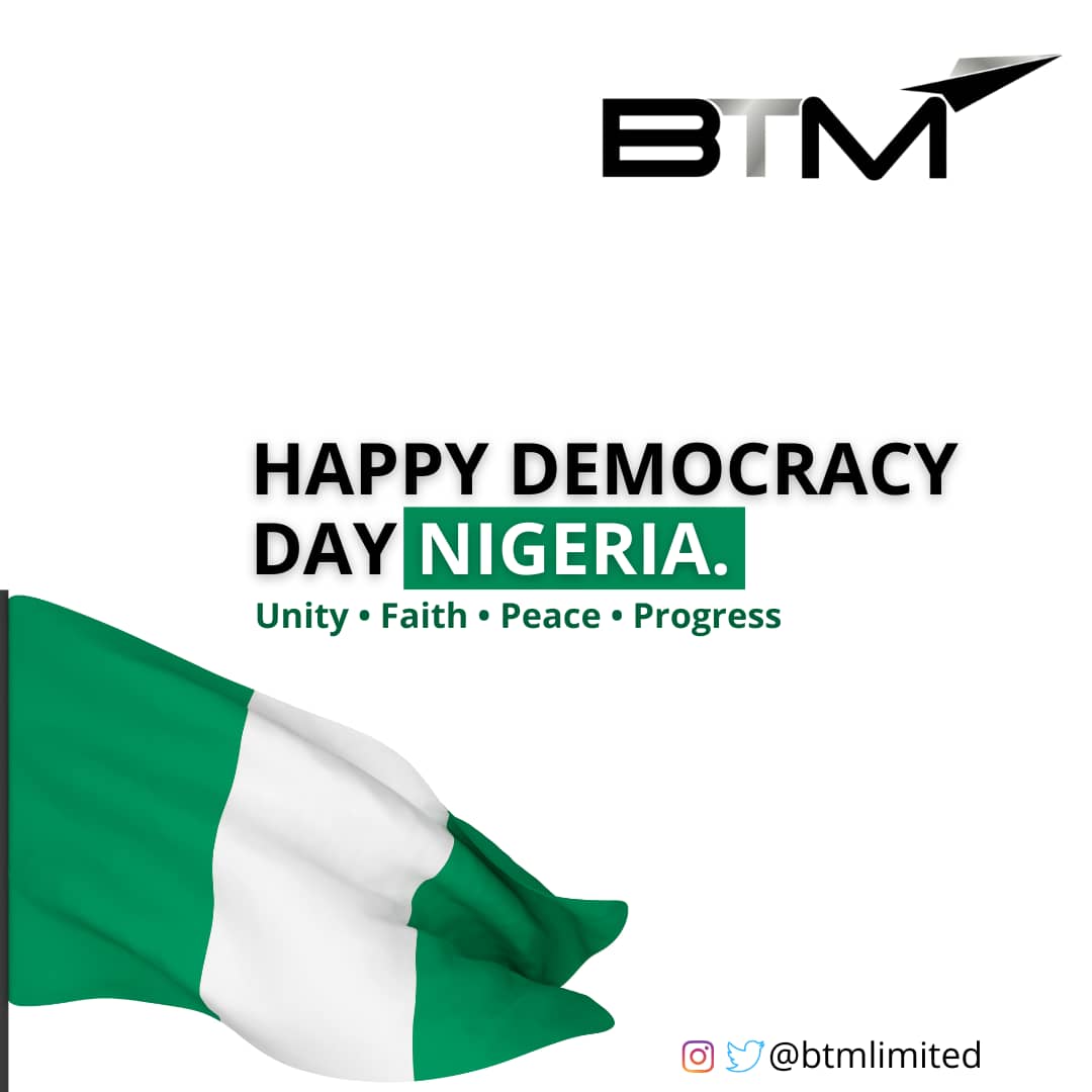 BTMTravel_'s tweet photo. Happy Democracy Day, Nigeria
#DemocracyDay #travelisfreedom #GetYourPVC https://t.co/M6jcHGwcJj