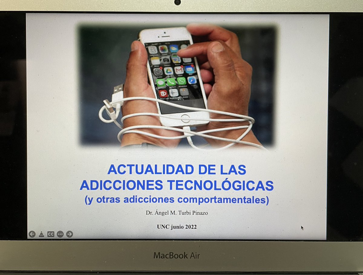 angelmturbi's tweet photo. Tras seminario i“Introducción a las Drogodependencias y otras Adicciones”, Diplomatura Univ. “Perspectivas actuales sobre problemas asociados al
uso  de drogas” de @FacultadPsi_UNC Córdoba (Argentina), cerramos con “Actualidad de las Adicciones Tecnológicas”. #Ciberadicciones https://t.co/NJbhHFsIMO