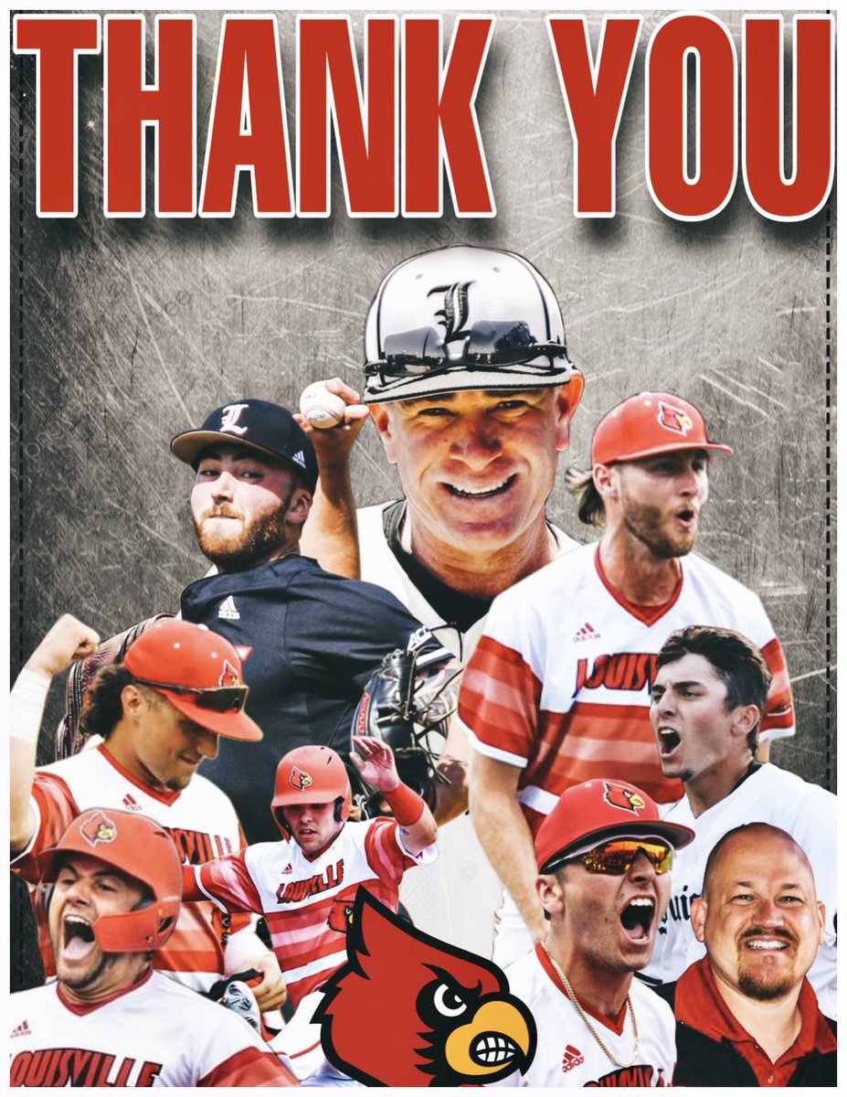 To Coach Dan McDonnell, all the players, Sean Moth &amp; the rest of the Louisville Baseball staff….