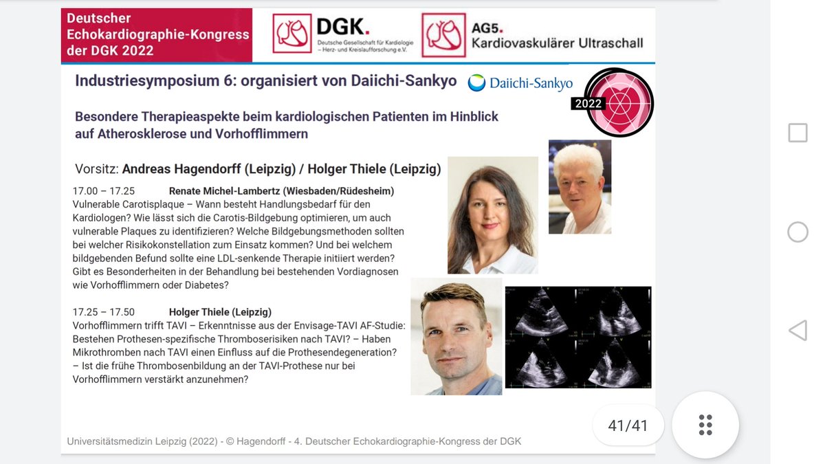Motto:live is better than online. Die drei Abend-Therapie-Symposien am 24. Juni 2022 auf dem Deutschen Echokardiographie Kongress in Leipzig. Anmeldung echokardiographie-leipzig.de #echofirst #echoDGK22