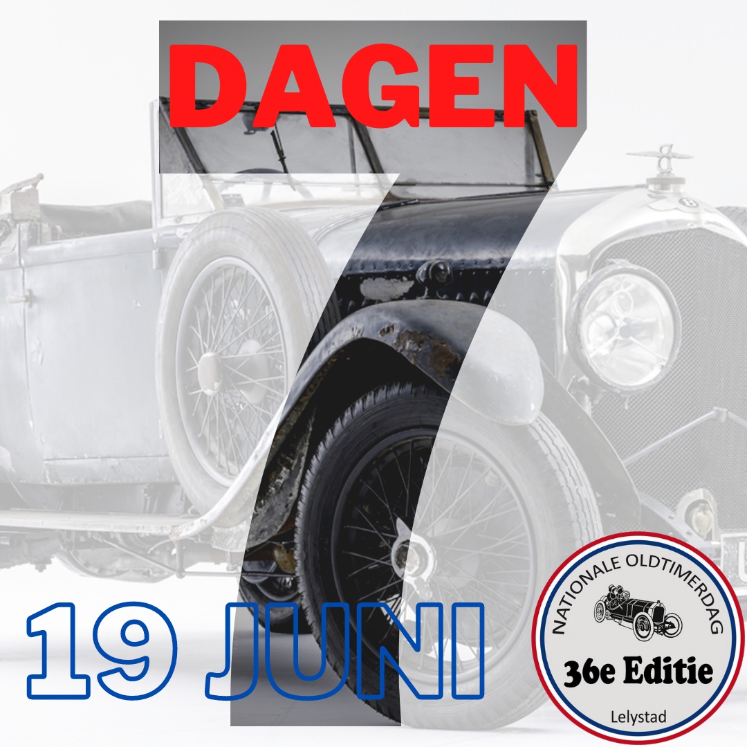 Nat_oldtimerdag's tweet photo. Nog 7 dagen te gaan!
19 juni is er dan eindelijk weer een Nationale Oldtimerdag.

#countdown #vaderdagisoldtimerdag #oldtimer #oldtimers #evenement @gem_Lelystad https://t.co/AoWBDllR3L