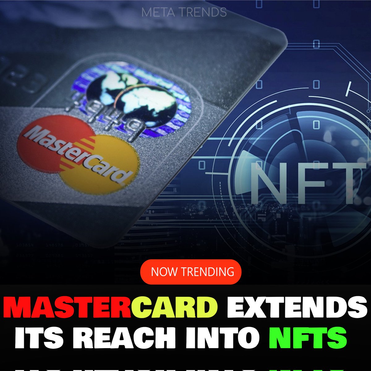 Mastercard has made room on its network for more non-fungible tokens. 

#Mastercard #nftart #nfts #Blockchain