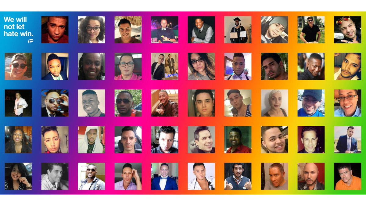 pulseorlando's tweet photo. On June 12, 2016, 49 Angels sought the joy, love and acceptance of Pulse nightclub.

They were gay. They were straight. Latin, Black, white. Fathers. Mothers. Brothers. Sisters. Daughters. Sons. Taken forever.

We will never forget them. #WeWillNotLetHateWin https://t.co/zEyaNMKJmd