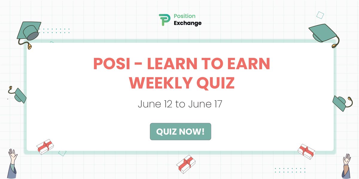 Hello, #Posinationers! 😍

It’s time to #POSI_LearntoEarn! Are you ready??? 💪

Finish a fun quiz and get your prize!
Link quiz: forms.gle/PeCvDFw5WXNf6e…

⏰  Time to finish the quiz: June 12 to June 17