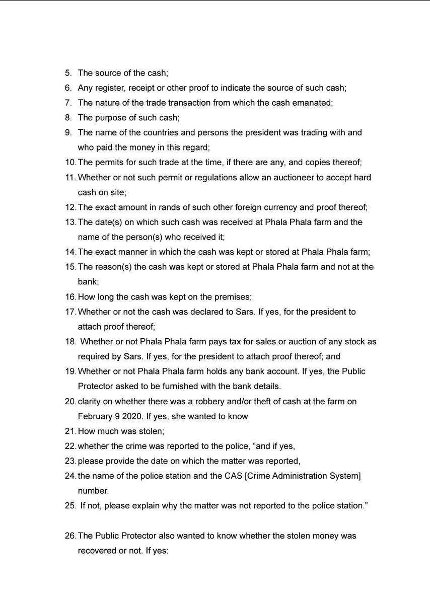 CMogoeng's tweet photo. Here are 31 questions The Public Protector Adv Busisiwe Mkhwebane had sent to the President Hon Cyril Ramaphosa 

This happened before he opted on suspending her https://t.co/T4fjQdqrXh