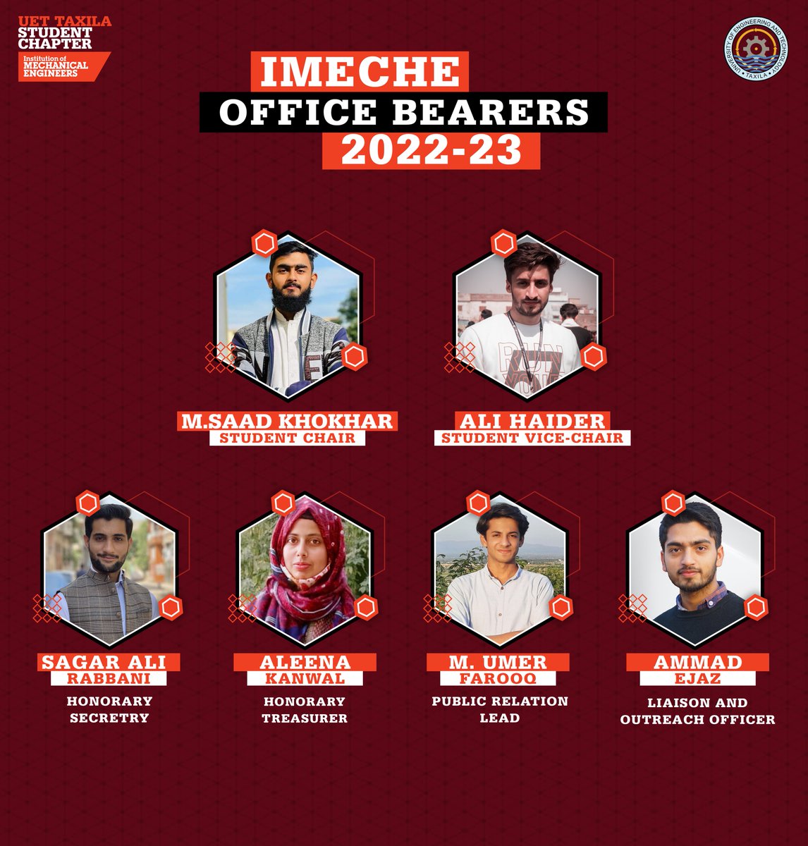 IMechEUETT's tweet photo. 𝑰𝑴𝒆𝒄𝒉𝑬 𝑼𝑬𝑻 𝑻𝒂𝒙𝒊𝒍𝒂 𝑺𝒕𝒖𝒅𝒆𝒏𝒕 𝑪𝒉𝒂𝒑𝒕𝒆𝒓  is delighted to introduce the 𝑶𝒇𝒇𝒊𝒄𝒆 𝑩𝒆𝒂𝒓𝒆𝒓𝒔 2022–23. 𝑯𝒆𝒂𝒓𝒕𝒊𝒍𝒚 𝒄𝒐𝒏𝒈𝒓𝒂𝒕𝒖𝒍𝒂𝒕𝒊𝒐𝒏𝒔 to the newly selected 𝑶𝒇𝒇𝒊𝒄𝒆 𝑩𝒆𝒂𝒓𝒆𝒓𝒔! 
 #IMechE  #ImprovingTheWorldThroughEngineering https://t.co/EsL763TrXw