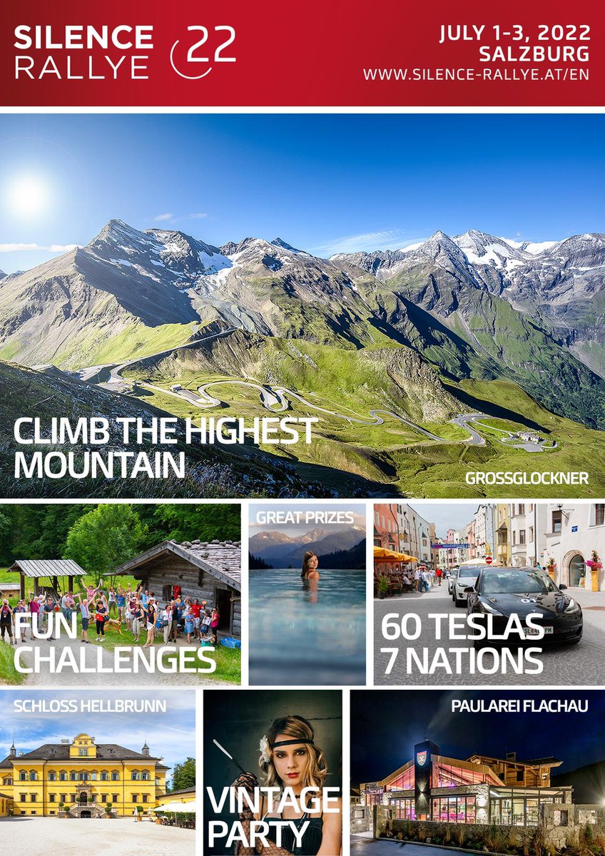 TeslaOwnersNL's tweet photo. Wat reclame voor de Silence Rally van onze Oostenrijkse collega's. Een knappe driedaagse rally met ook andere leuke activiteiten in de mooie omgeving van Oostenrijk. Interesse, kijk zeker even op
https://t.co/VtqdXIxWXI…
@TeslaClubAT https://t.co/gg4ybSIFVS