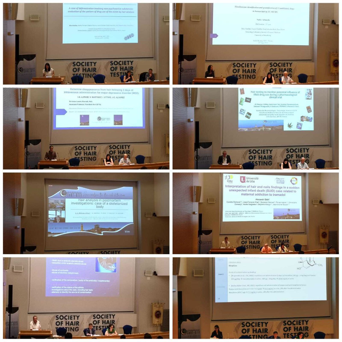 SFTA_Tweets's tweet photo. Une belle délégation française était présente au #congrès de la Society of #Hair Testing #SoHT qui s'est tenue à Vérone du 8 au 10 juin 2022. Au total, 1 conférence plénière, 8 communications orales et 3 posters présentés par des membres de la @SFTA_Tweets. Bravo à tous! https://t.co/SCnx3zlRAs