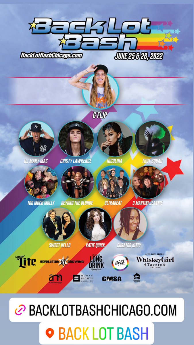 backlotbash's tweet image. Discounted weekend TIX end this week!
.
BackLotBashChicago.com
.
.
.
#backlotbash #chicago #pride #chicagopride #andersonville #lgbtq #lgbtqia #lgbtq🌈 #queer #gay #inclusive #gaypride #lgbtpride
